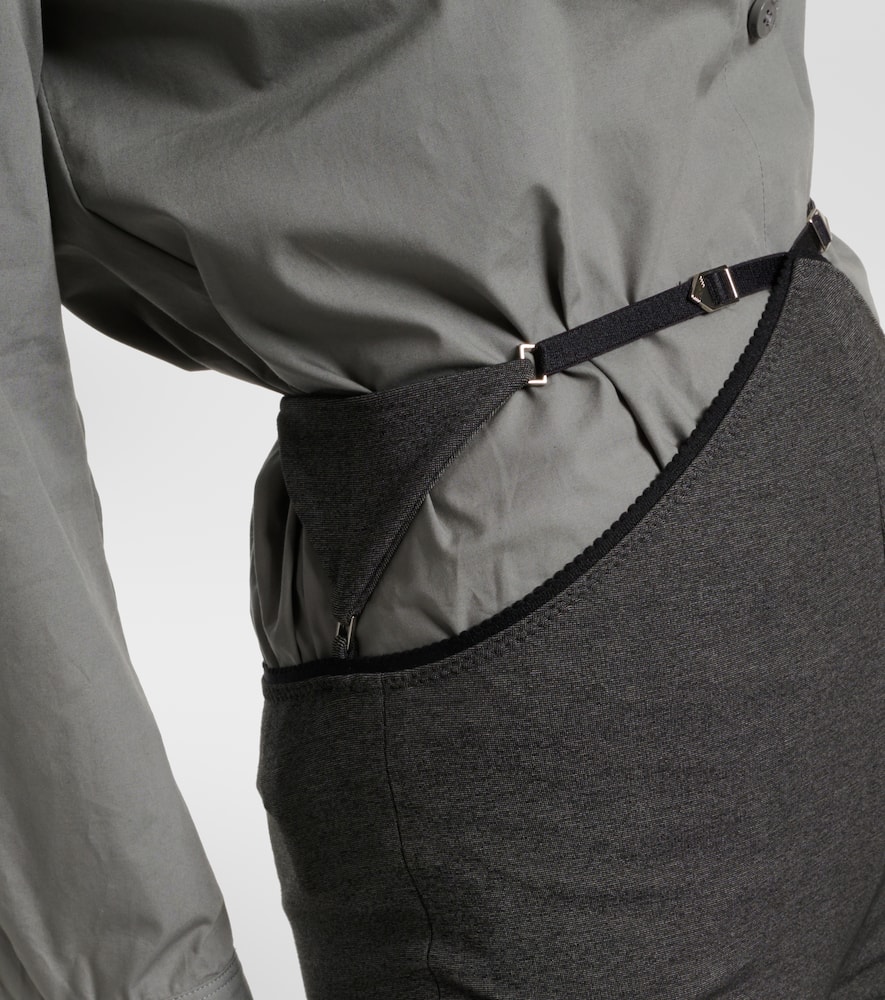 Jersey flared pants