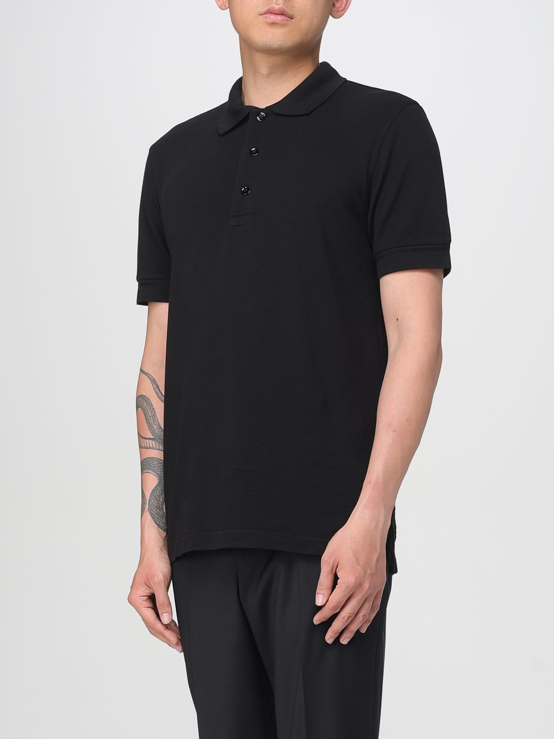 Polo Shirt Men color Black