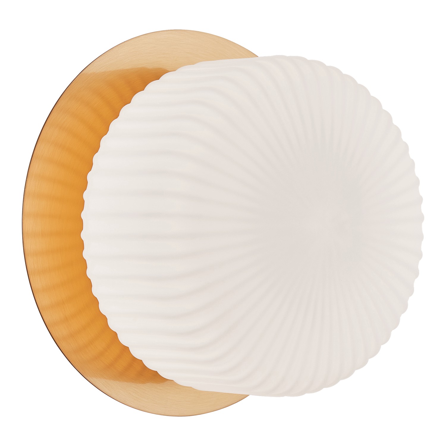 Aged Gold Brass LED Wall Sconce from the Knobbel Collection
