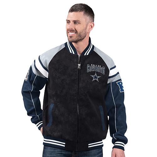 Officially Licensed NFL Dallas Cowboys Faux Suede Jacket by Glll