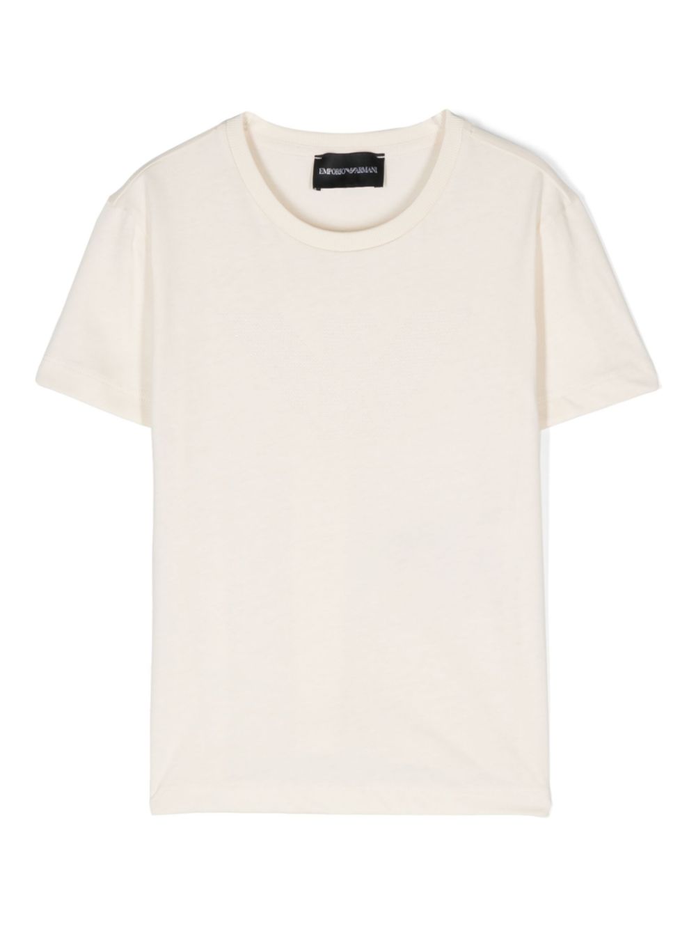 Crystal-logo cotton T-shirt - Neutrals