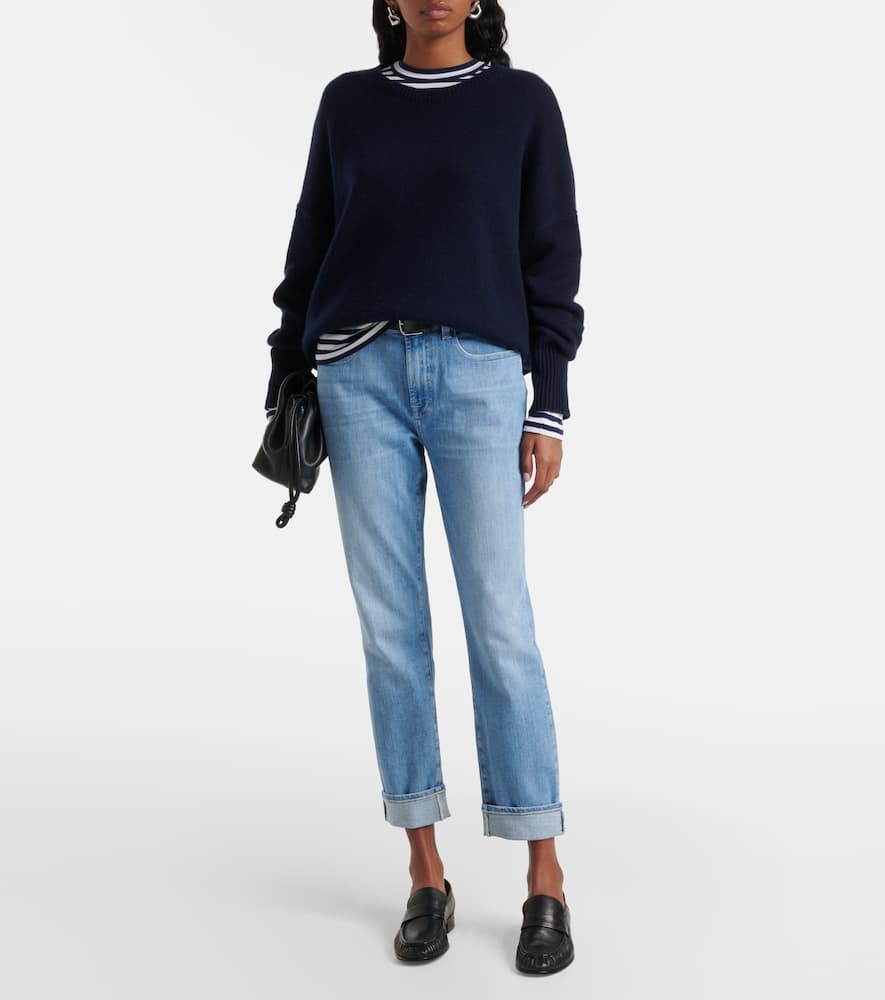 Mid-rise skinny jeans
