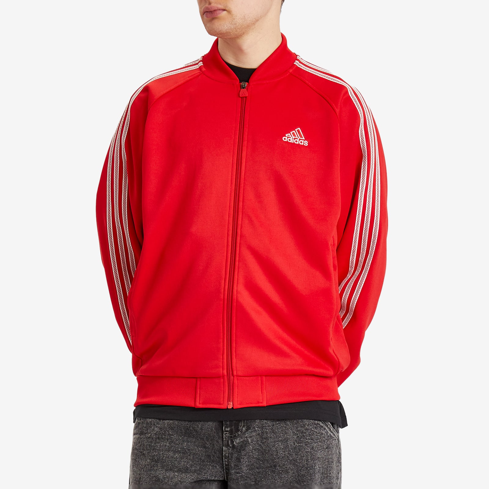 Adidas Men's Track Top in Better Scarlet