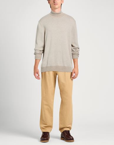 Man Turtleneck Beige Size 48 Cashmere
