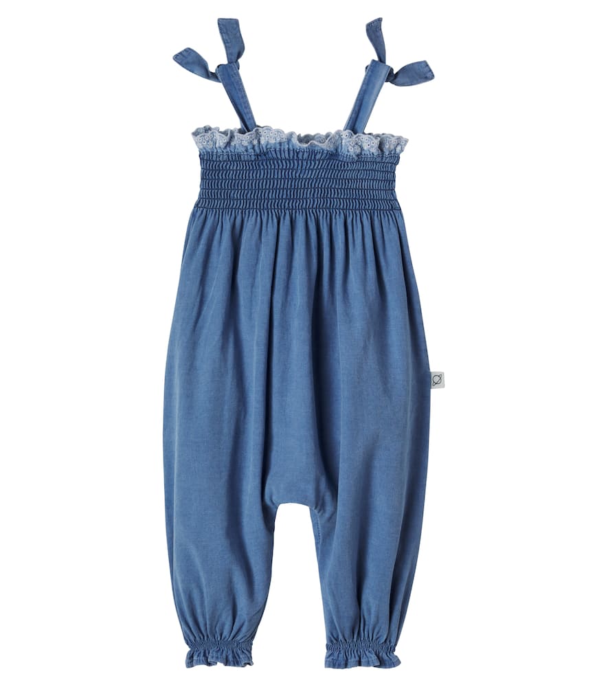 Baby Dora cotton chambray jumpsuit