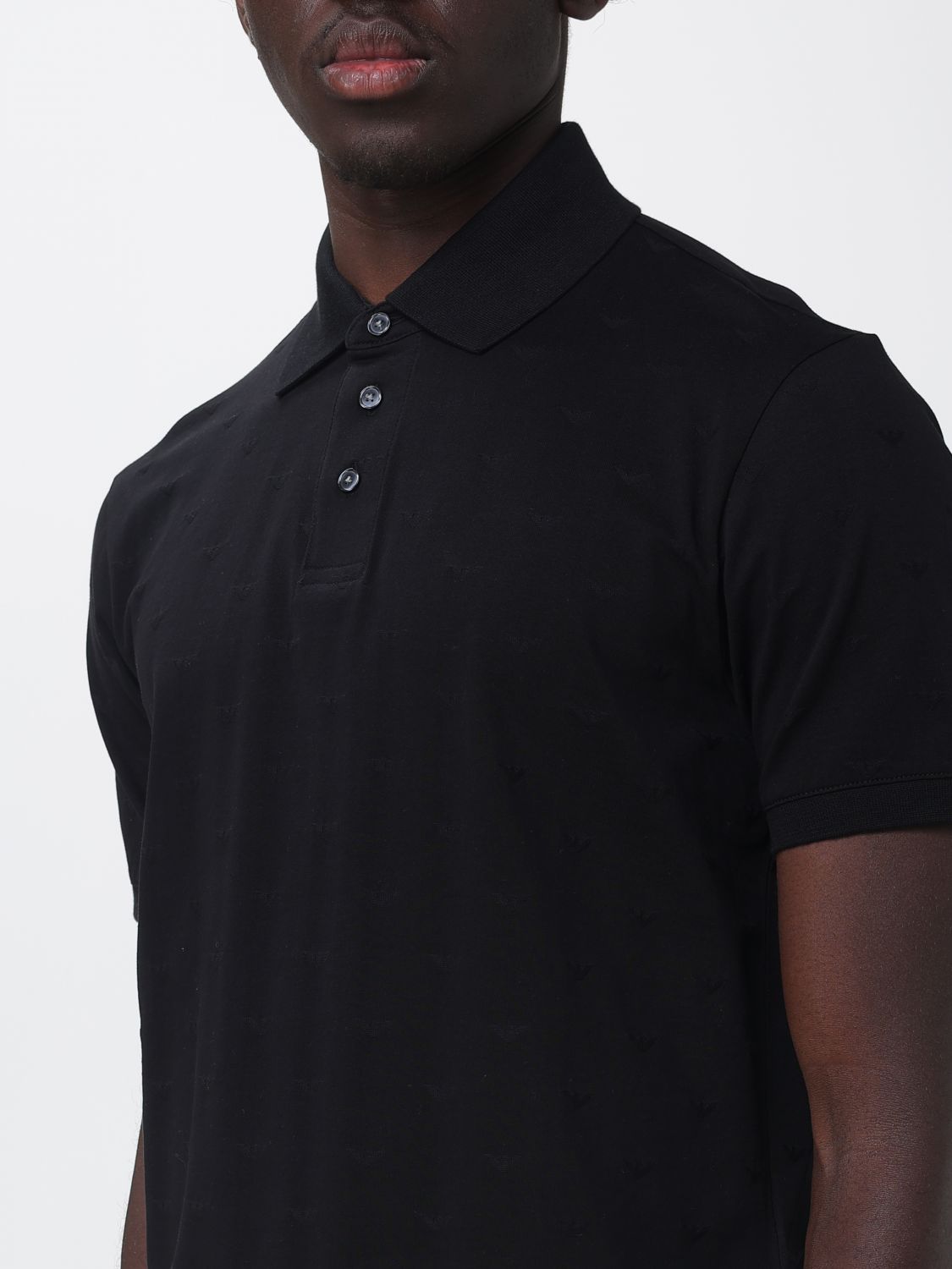 Polo Shirt Men color Black