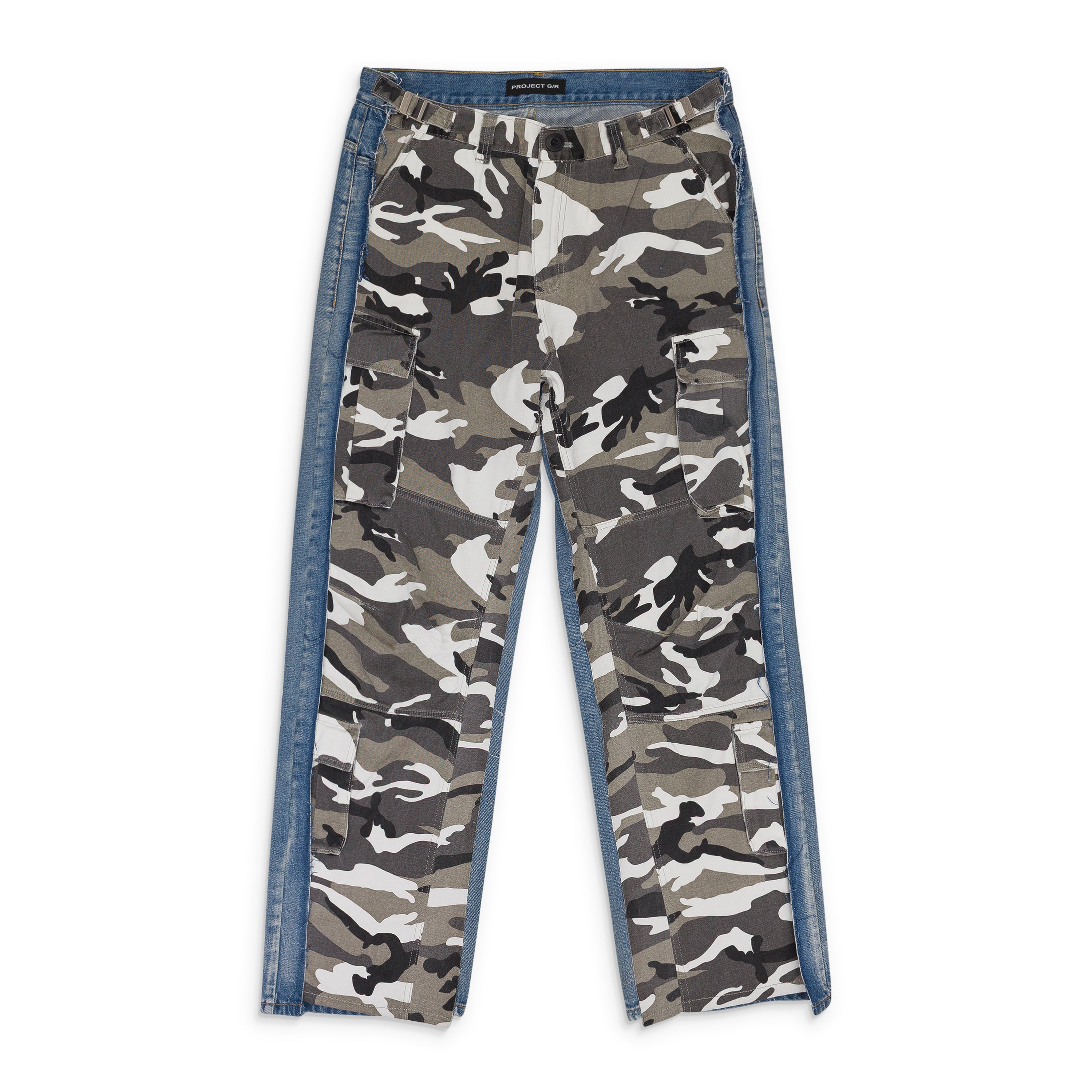 CAMO/BLUE HYBRID SKINNY JEANS