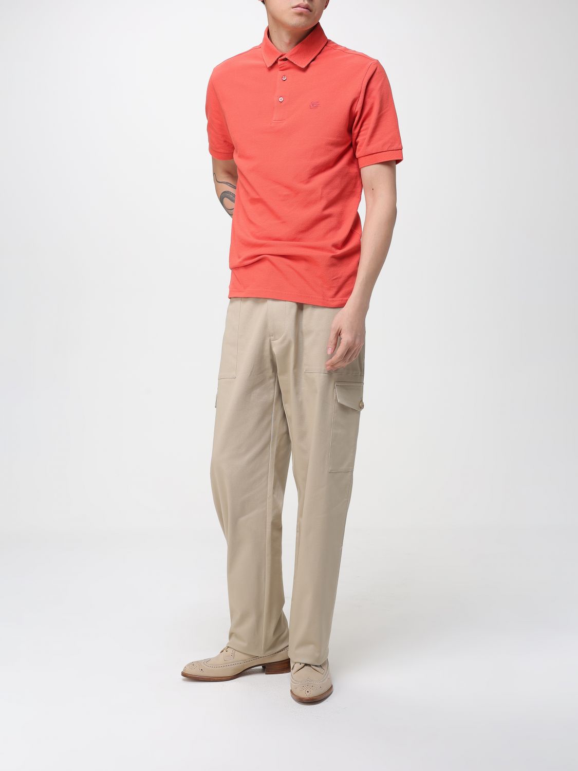 Polo Shirt Men color Red