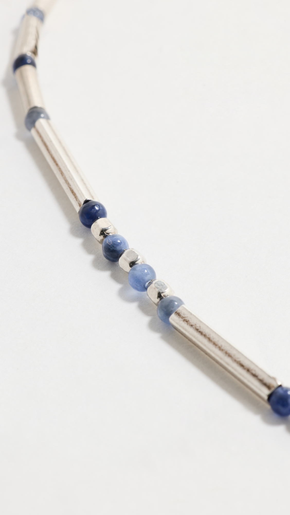 Necklace Blue/Silver One Size
