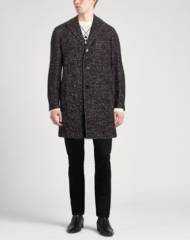 Man Coat Navy Size 40 Cotton, Mohair wool, Alpaca wool, Virgin Wool, Polyamide