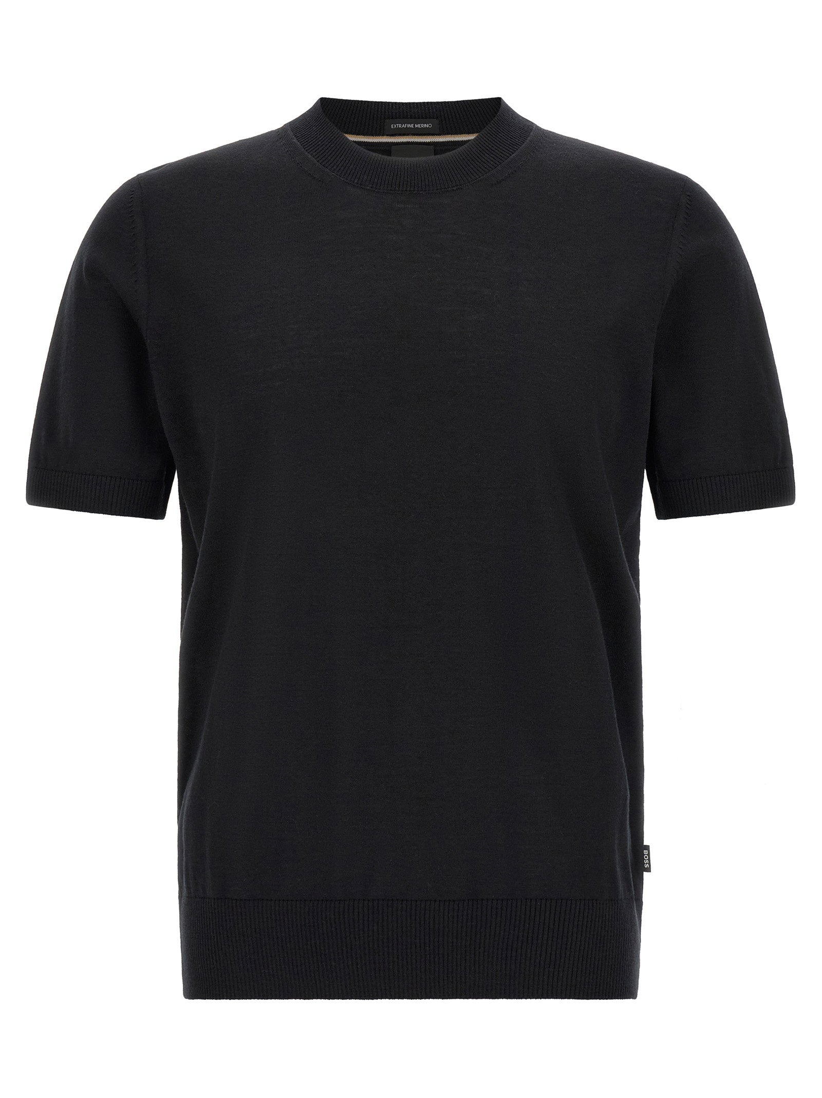 Extra-Fine Merino Wool Sweater — Black