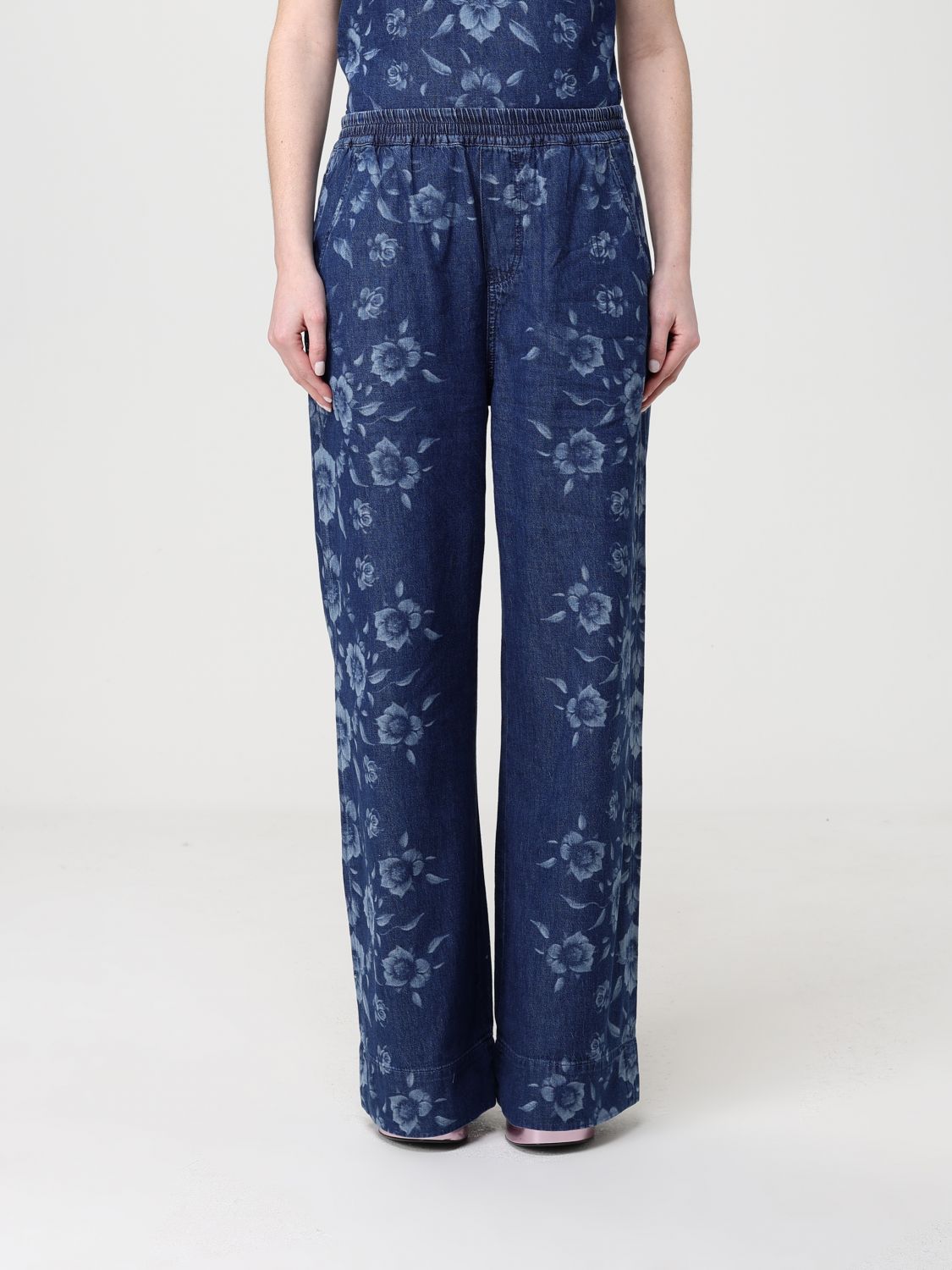 Pants Woman color Blue