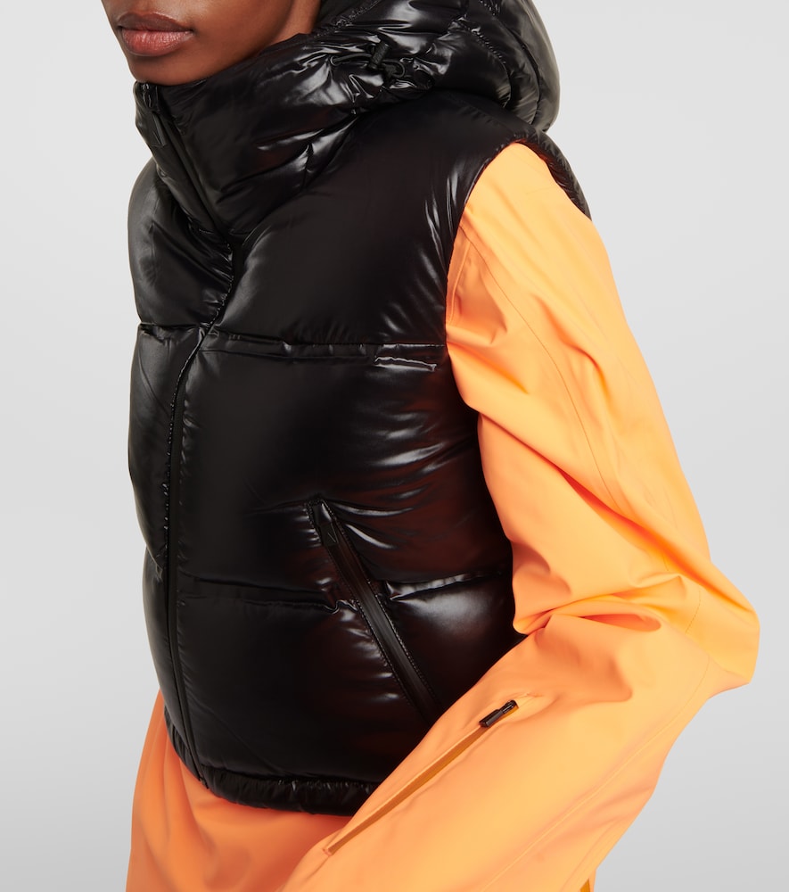 Snowbird cropped down vest