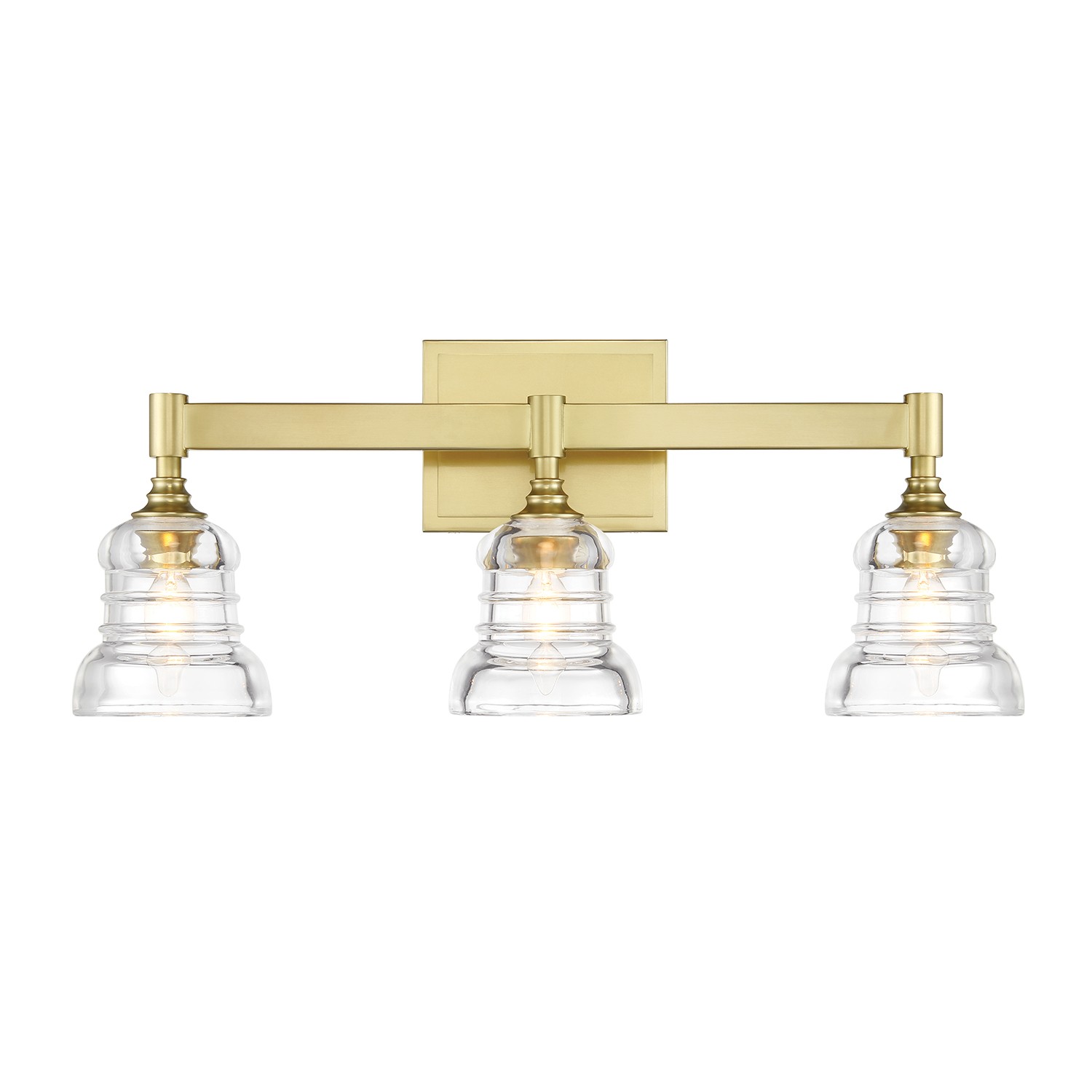 Aged Brass Bathroom Vanity Light from the Gregory Collection