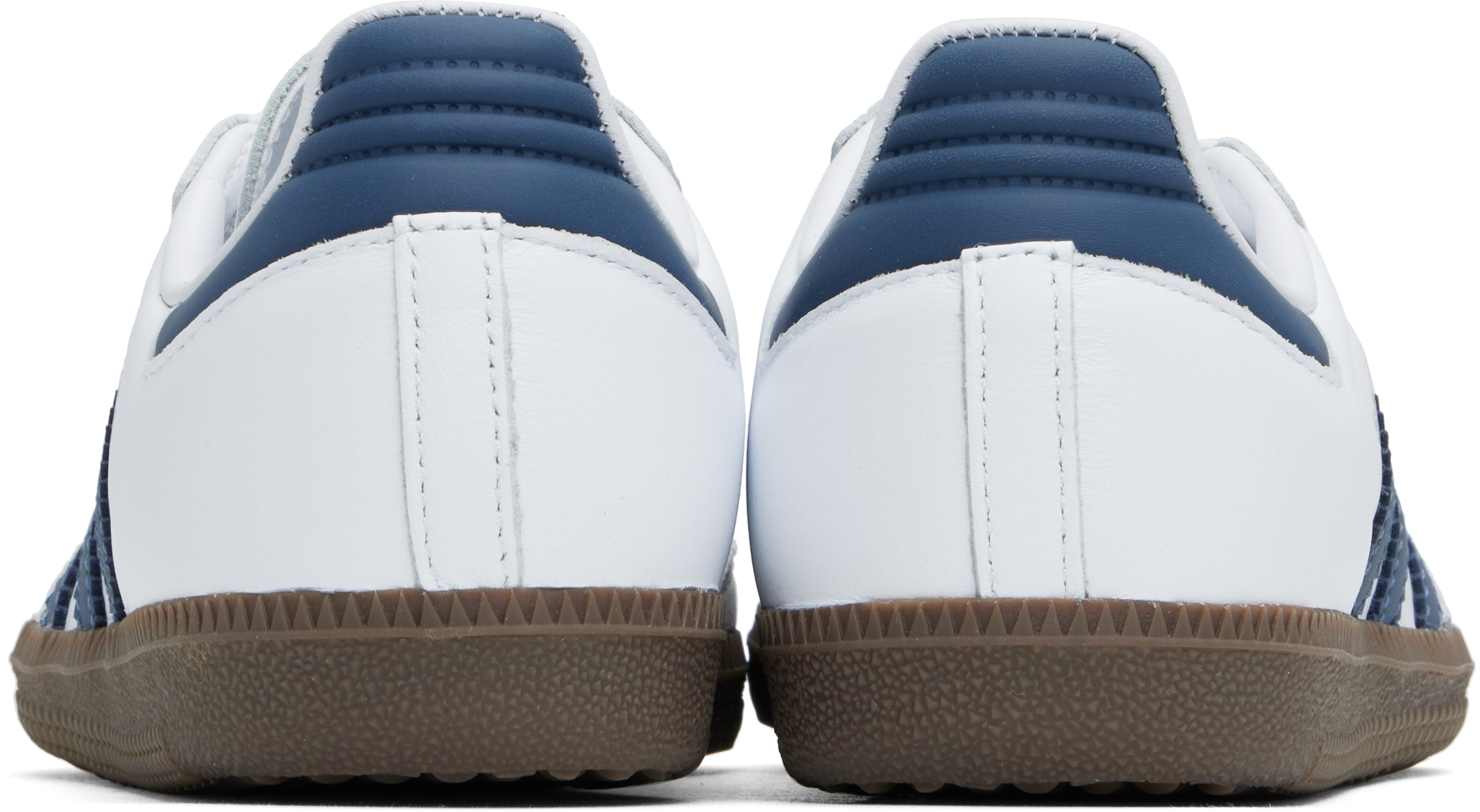 Adidas Originals White & Navy Samba OG Sneakers