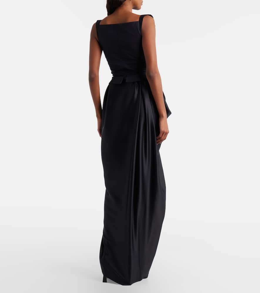 Kendall bow-detail maxi skirt