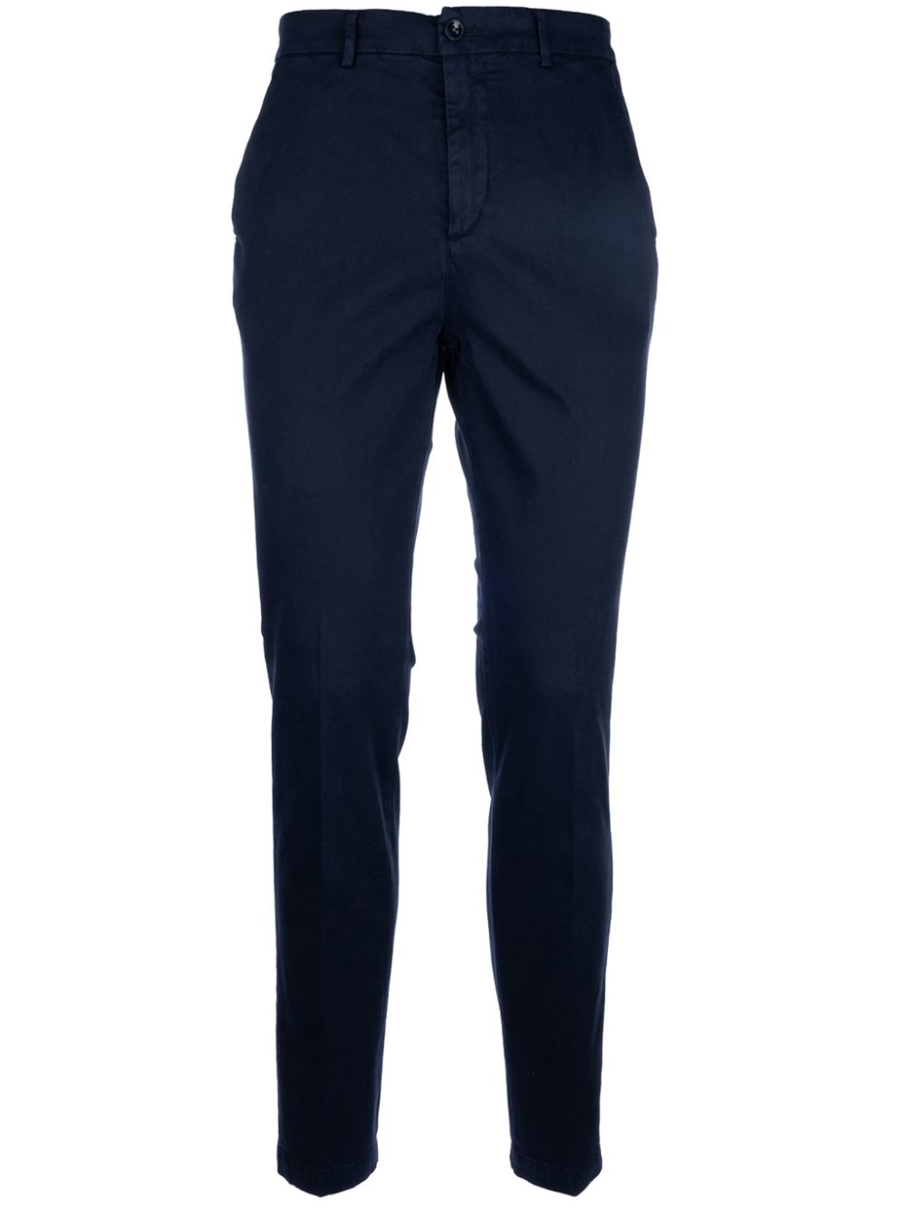 Cotton tapered trousers - Blue
