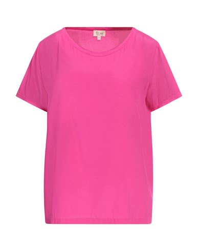 Woman Top Fuchsia Size XS Silk, Elastane