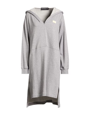 Woman Mini dress Light grey Size S Cotton