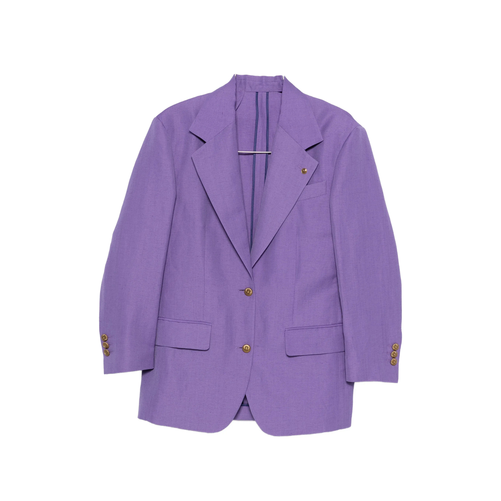 Peak-lapel Single-breasted Blazer