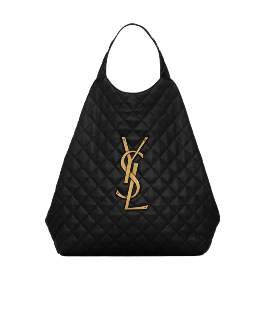 Icare Logo Plaque Quilted Tote Bag