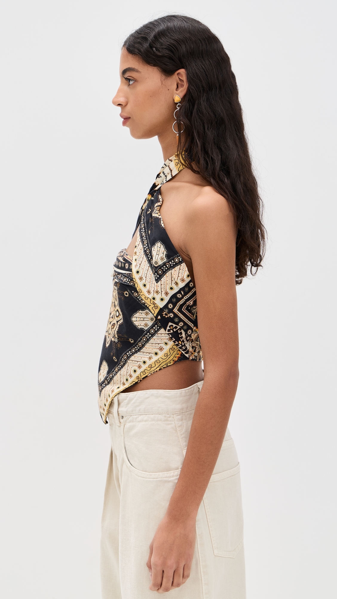 Isabel Marant Étoile Feyza Top Black / Ochre