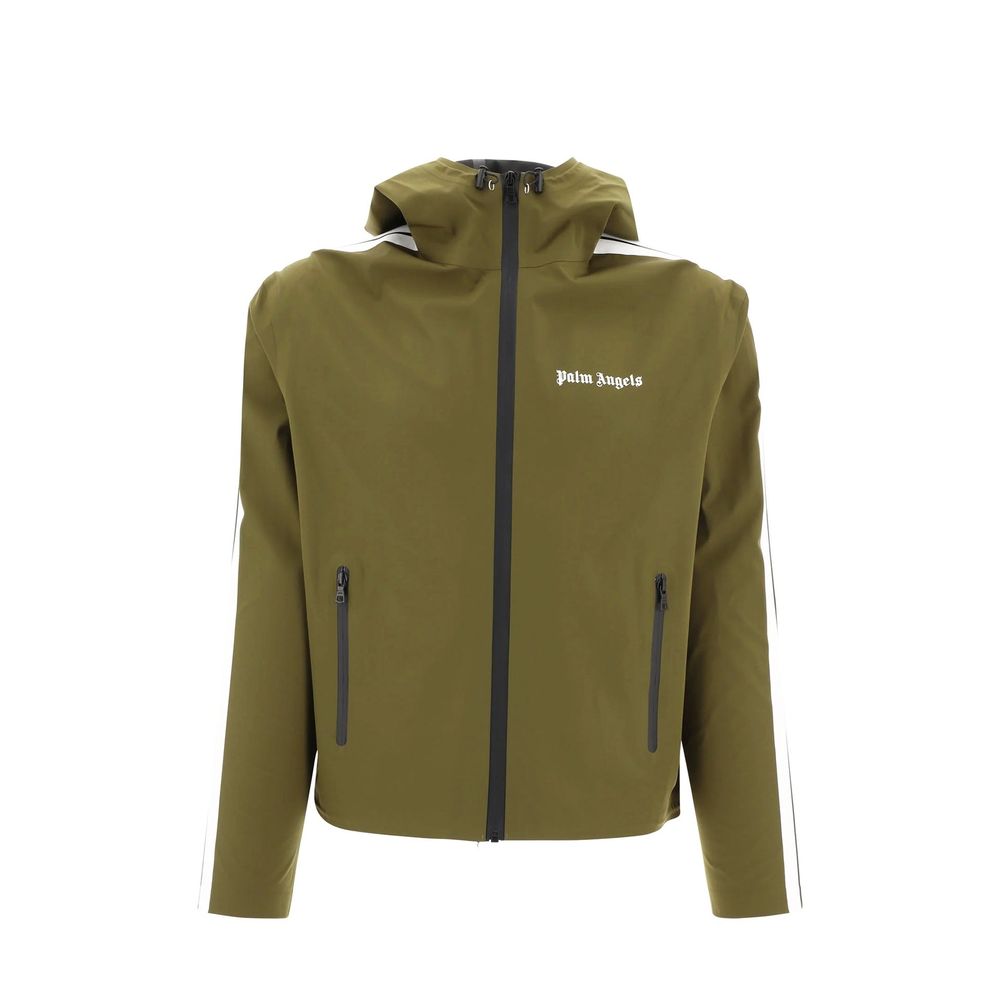 Polyurethane Hooded Jacket — Olive