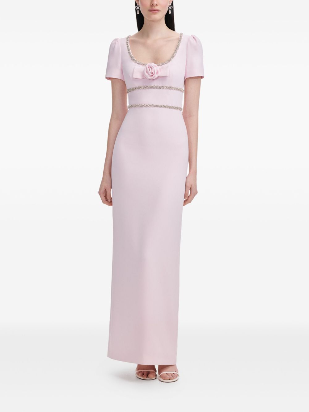 Crystal-embellished dress - Pink