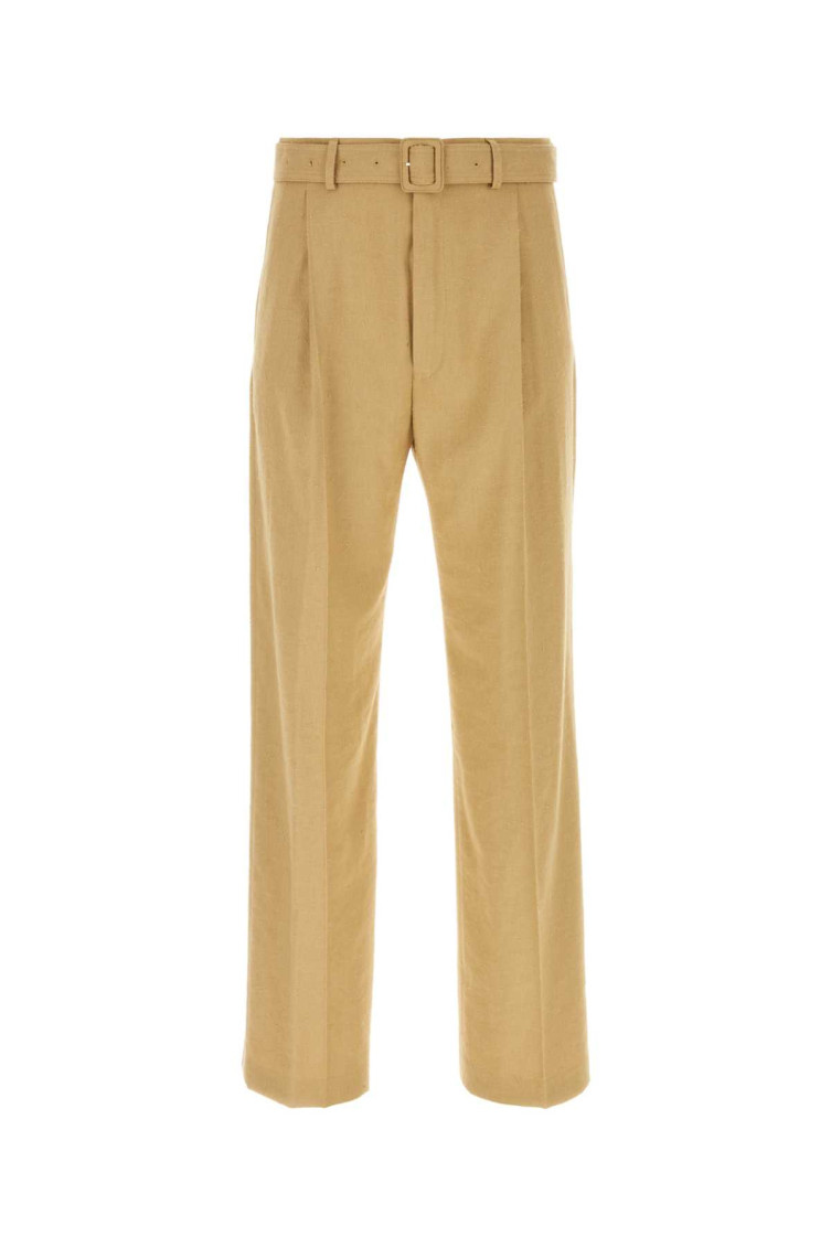 Camel Viscose Blend Pant