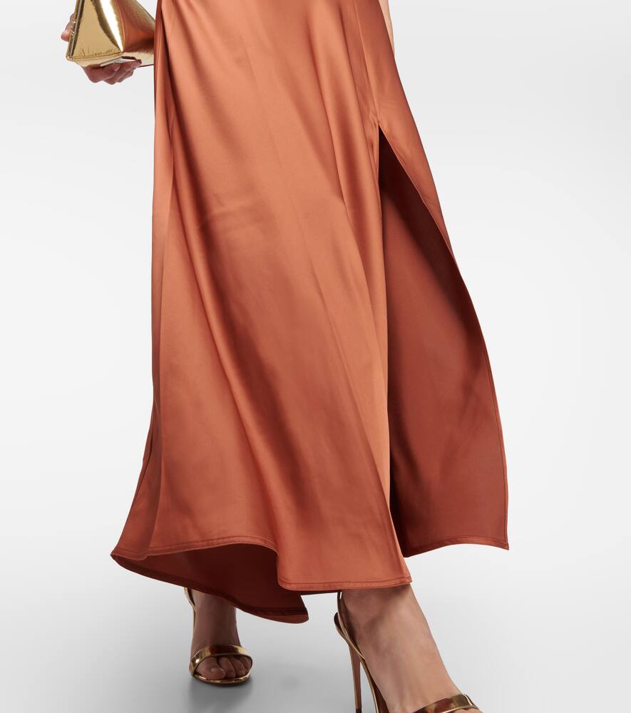 Polo Ralph Lauren Asymmetric satin maxi dress