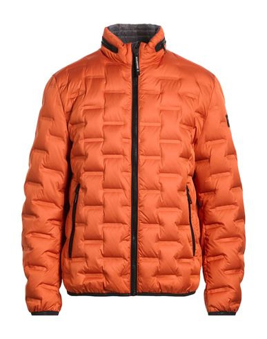 Man Puffer Orange Size 42 Polyester, Polyamide