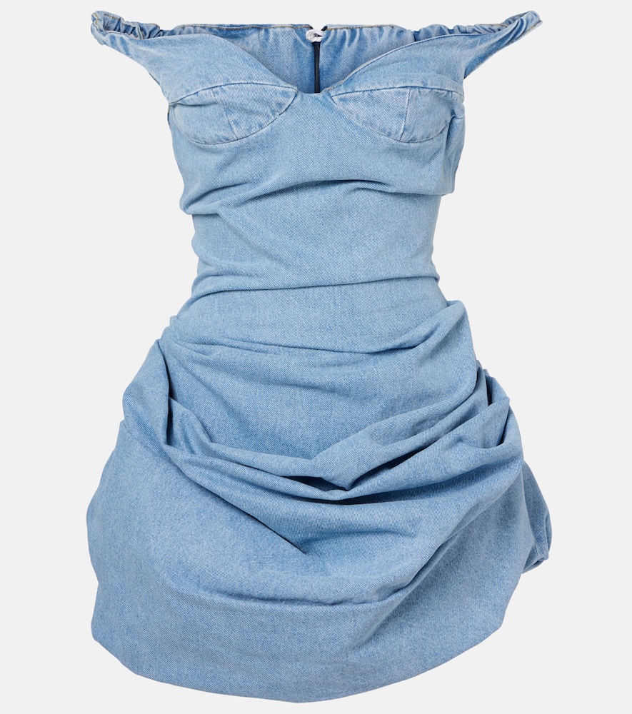 Denim midi dress