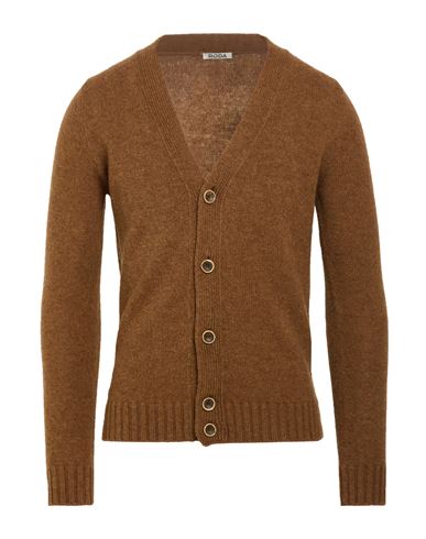 Man Cardigan Camel Size 3XL Wool
