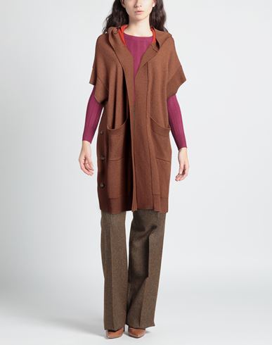 Woman Cardigan Camel