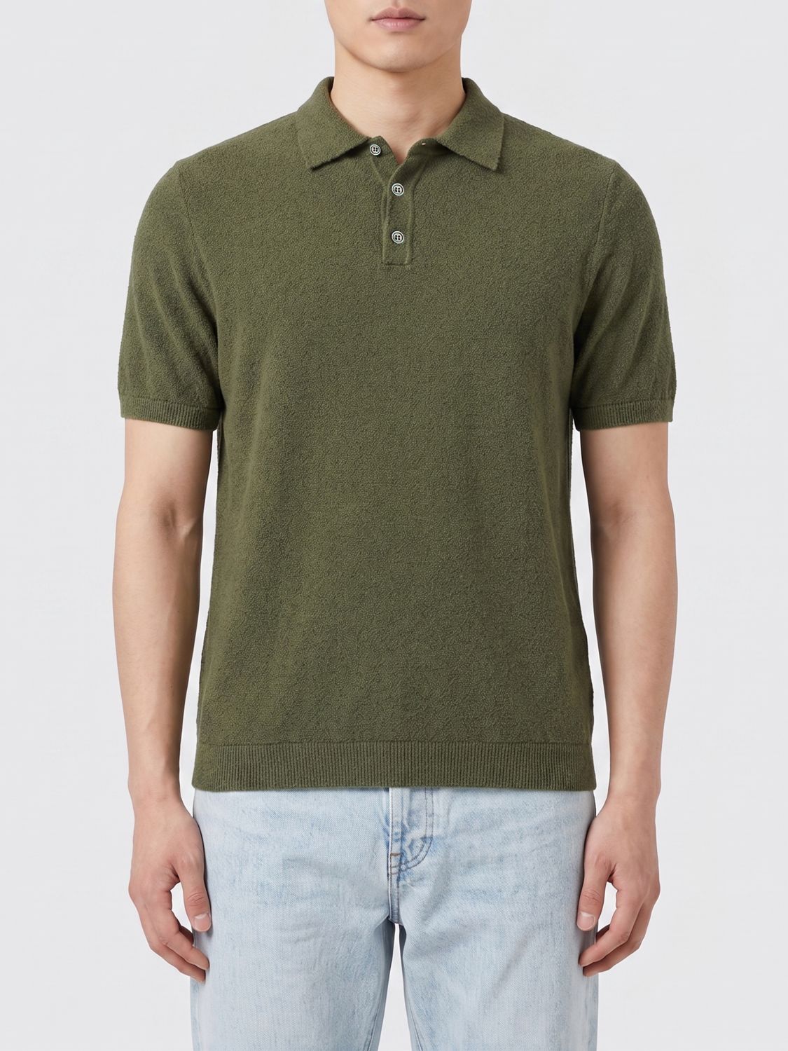 Polo Shirt Men color Green