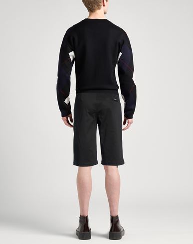Man Shorts & Bermuda Shorts Black Size 30 Cotton, Elastane