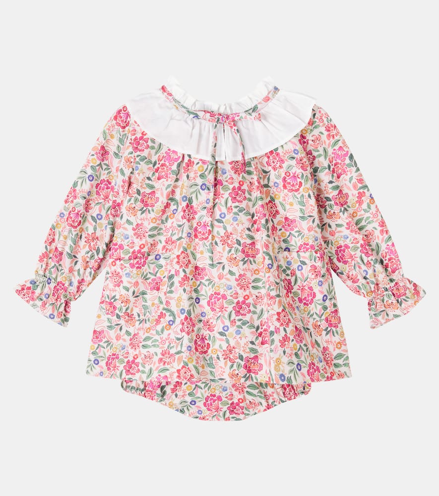Baby Odisea floral dress and bloomers set