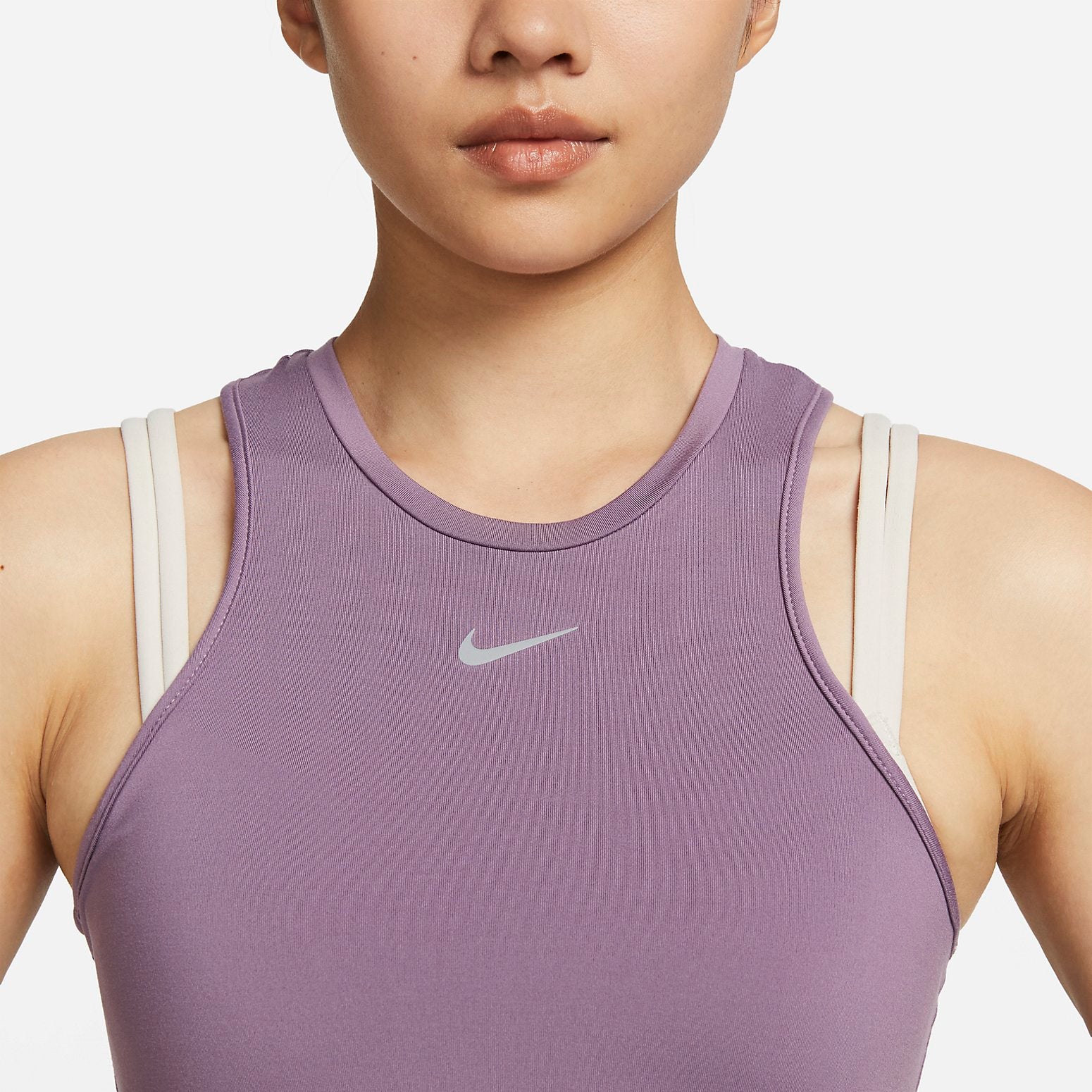 (WMNS) Dri-FIT One Luxe Women's Cropped Tank Top 'Purple'