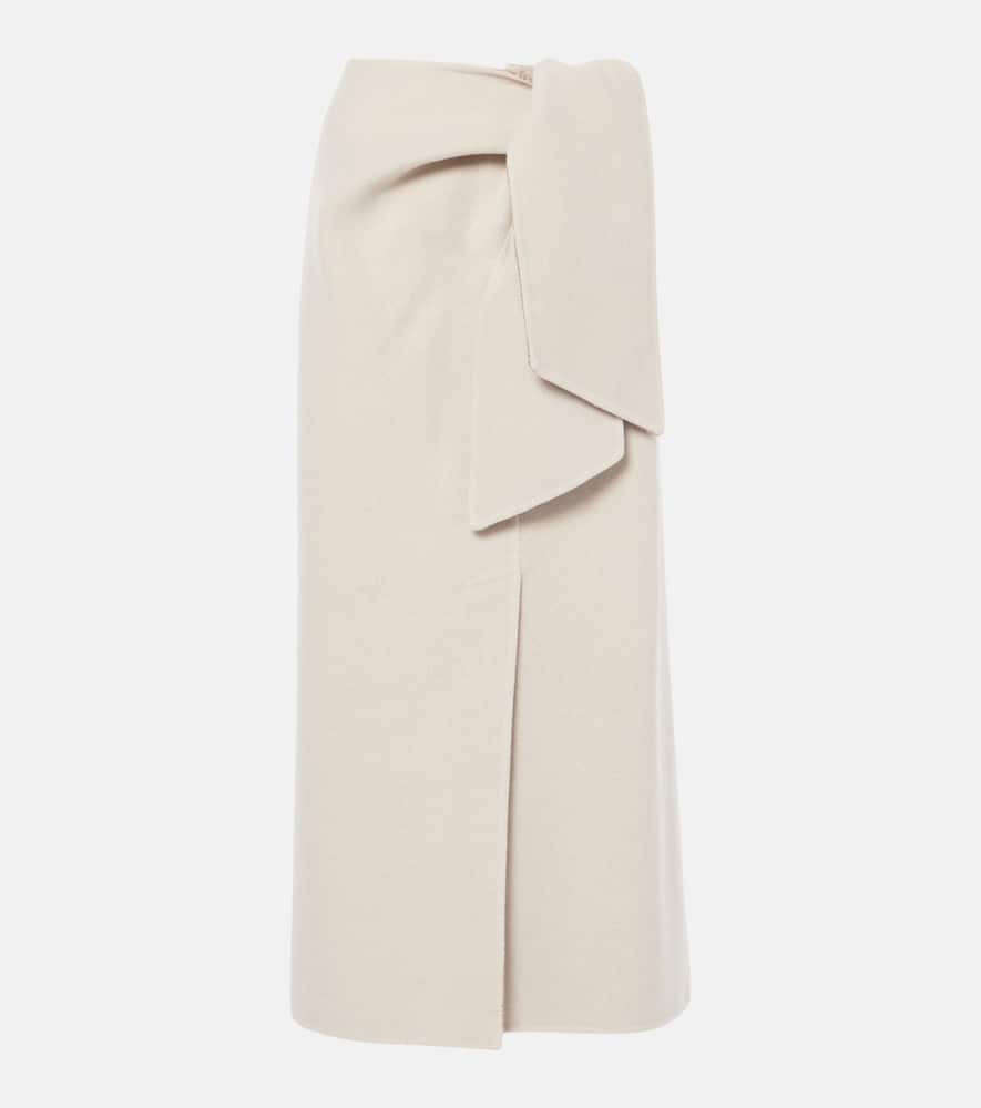 Zuppa wool and cashmere wrap skirt