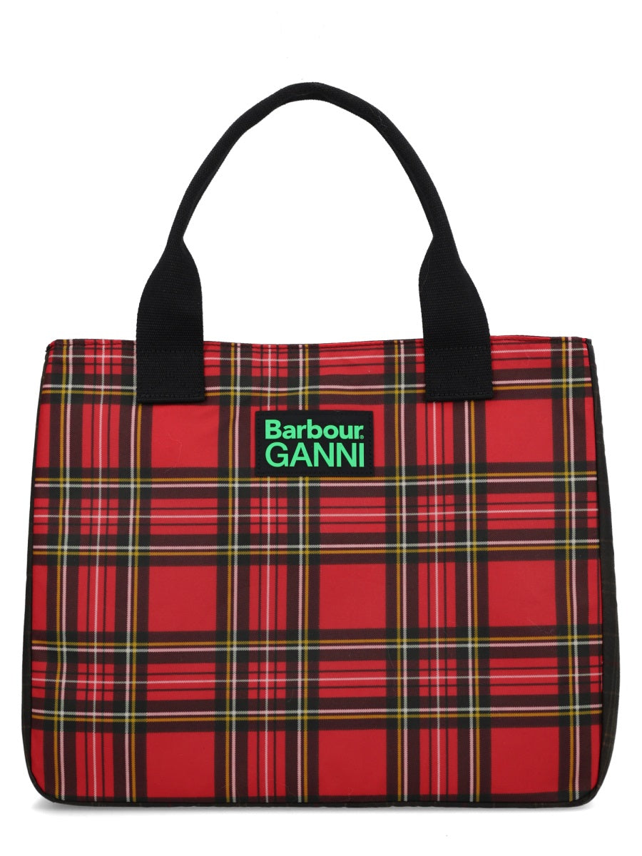 Barbour X Ganni Barbour X Ganni Waxed Cotton Tote Bag