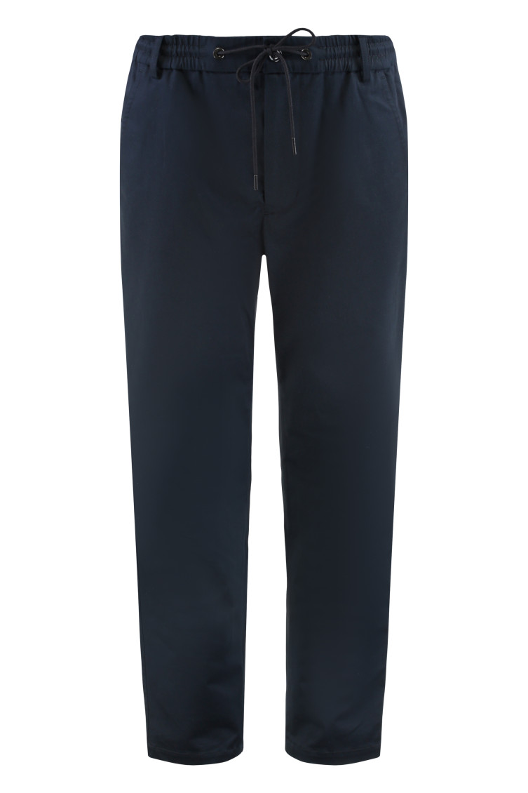 Navy Blue Drawstring Trousers