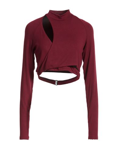 Woman Top Burgundy Size XL Modal, Elastane