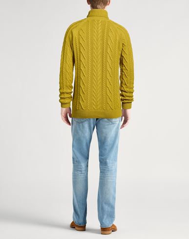 Man Turtleneck Mustard Size 38 Cashmere