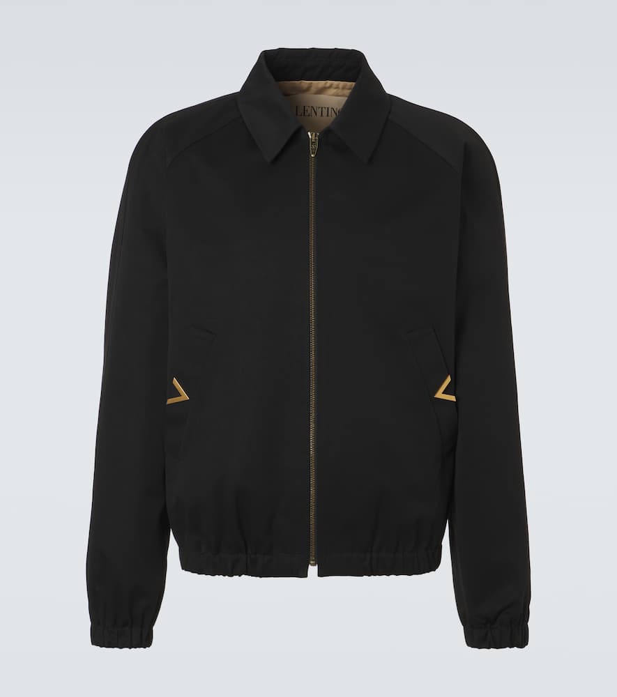 VGold cotton blouson jacket