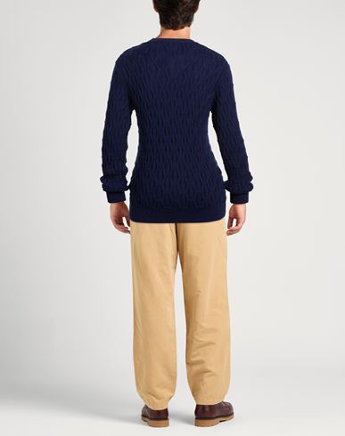 Man Sweater Navy Size M Merino Wool, Acrylic