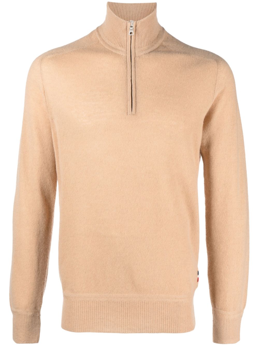 Lennard zip-up cashmere jumper - Neutrals