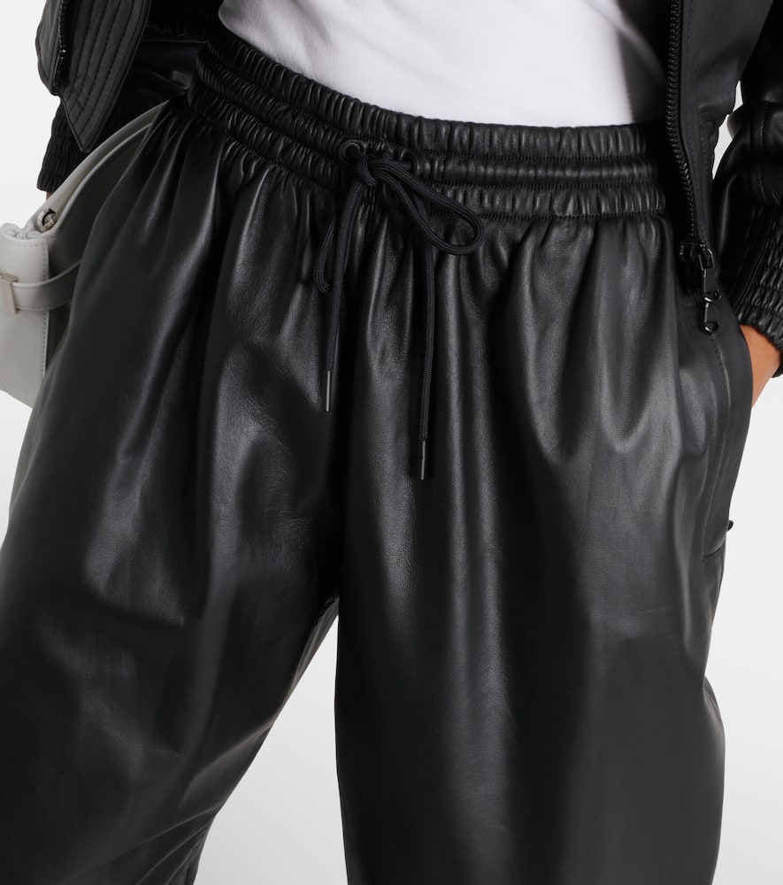 Wardrobe. NYC Leather wide-leg pants
