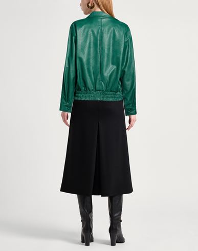 Woman Jacket Emerald green Size M Viscose