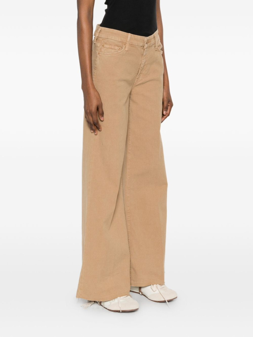 Beige Straight Mid Rise Jean