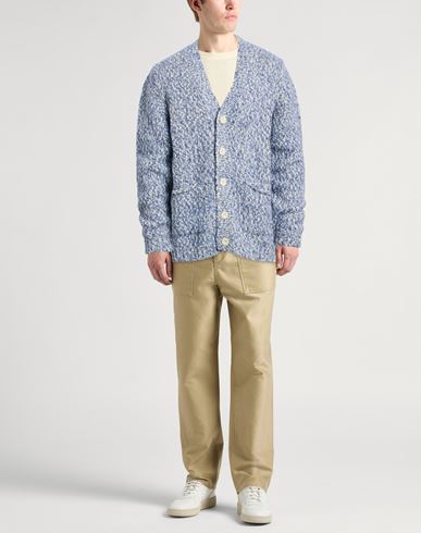 Lab Man Cardigan Blue Size L Wool, Recycled nylon, Baby alpaca wool